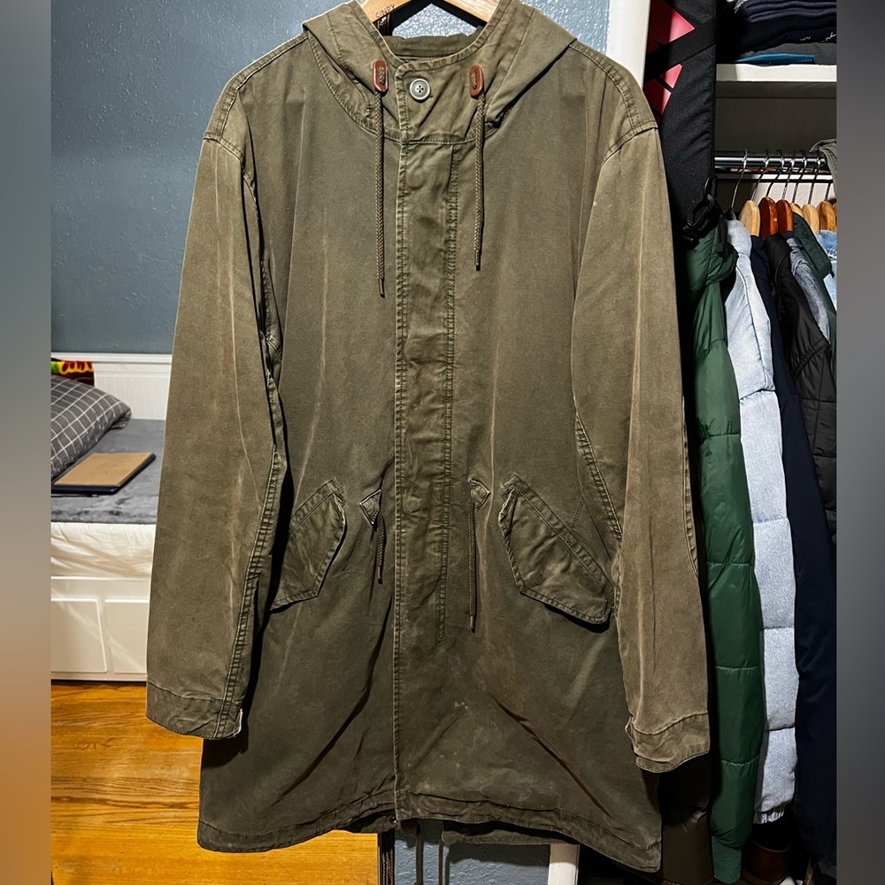 Gap Olive Green Parka Coat Gem